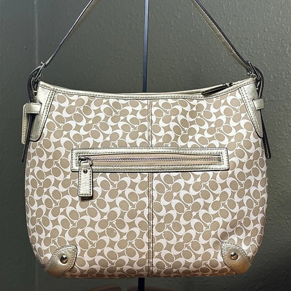 COACH Chelsea Heritage Stripe Hobo/Shoulder Bag - Picture 5 of 17